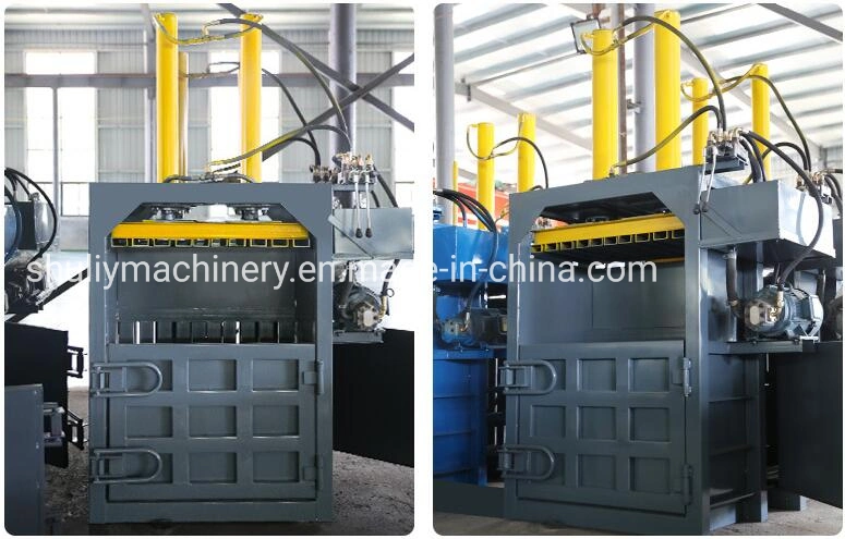 Small Vertical Type Waste Clothing Film Scrap Baler