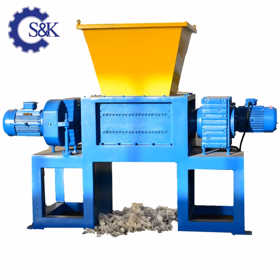 Китайское производство для Индии 1200-килограммовый двухвальный завод по измельчению пластика по конкурентоспособной цене